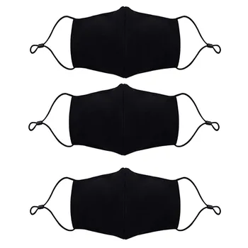 

3PCS Dust Mask Reusable Washable Face Mask 3-layer Cotton Dustproof Mouth Masks with Adjustable for Men Women Protective Face 20