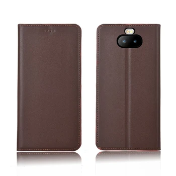 

Genuine Leather magnetic flip case card slot holder for Sony Xperia 10 Plus case for Sony Xperia 10 phone case funda stand case