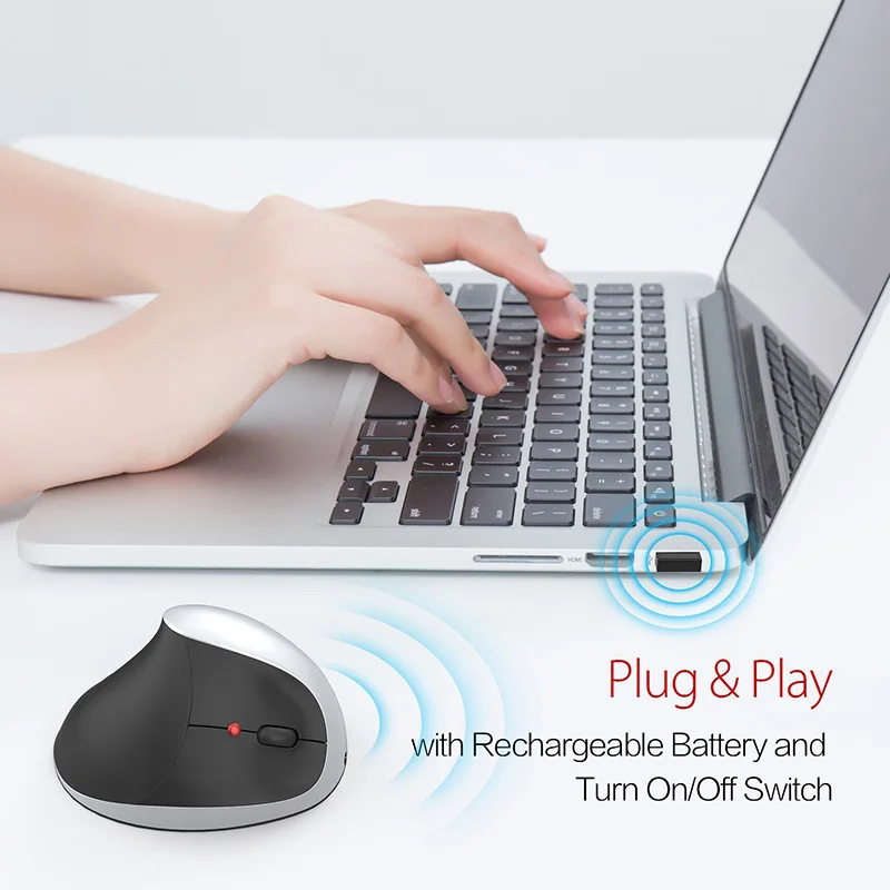 2,4G Bluetooth мышь игровая Беспроводная зарядка Вертикальная 2400 dpi мышь для компьютера ноутбука SP99
