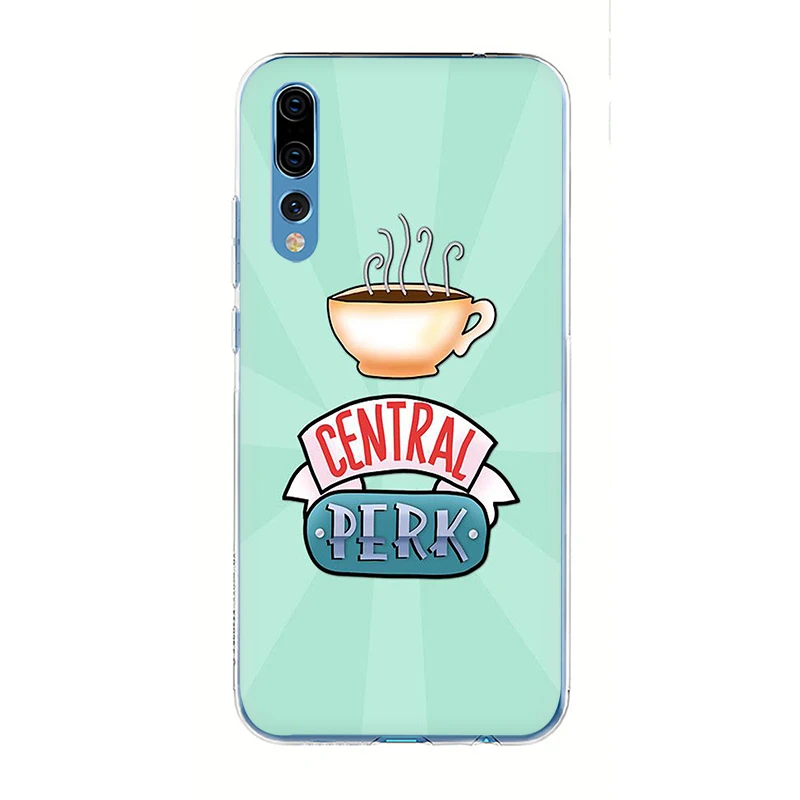EWAU центральный Perk кофе друзья ТВ шоу силиконовый матовый чехол для телефона для huawei P8 P9 P10 P20 P30 Lite Mine Pro P Smart Z Plus - Цвет: T1