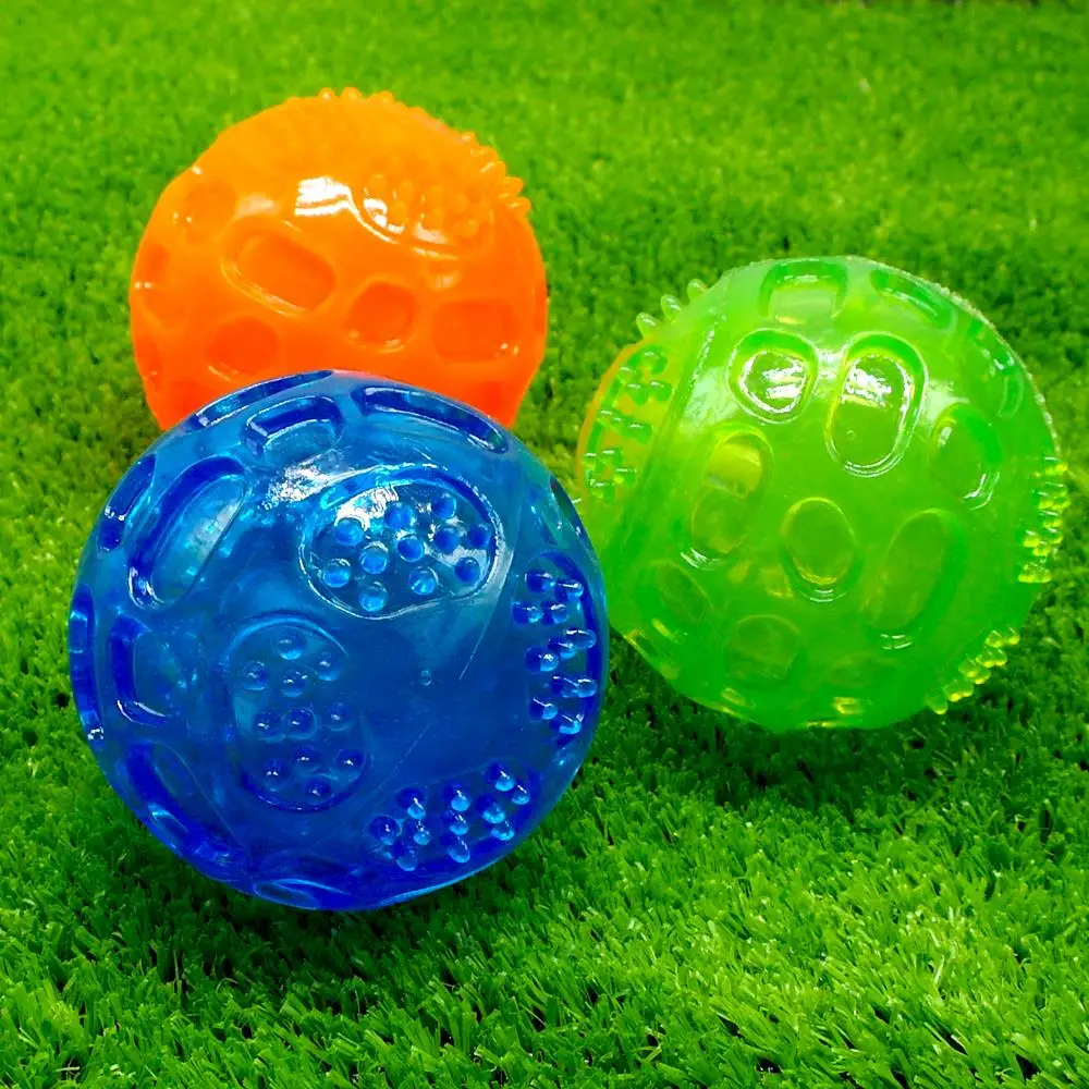 

Rubber Balls Toys Squeaking Interactive Puppy Chewing Toys Small Large Dogs Training Playing Teeth Clean Dog Toy Pet