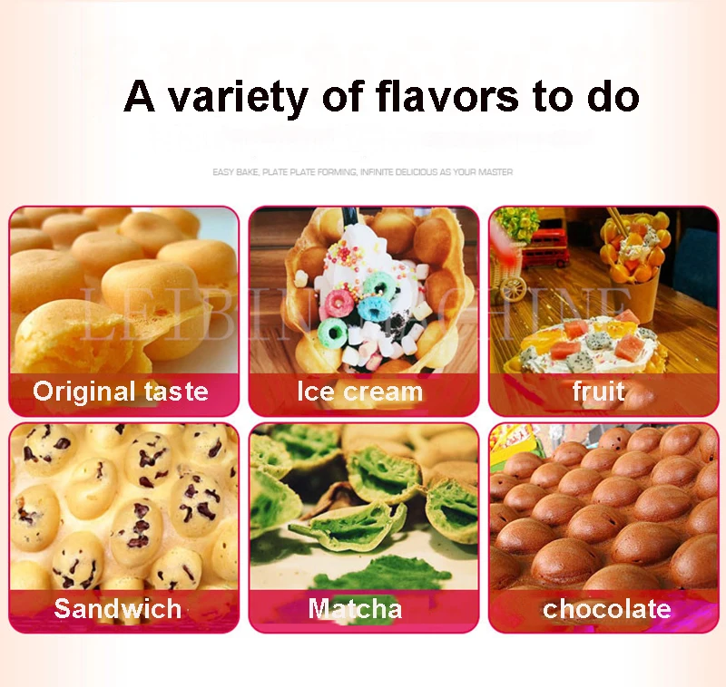 New product Stainless steel FY-6Y Egg waffle making machine