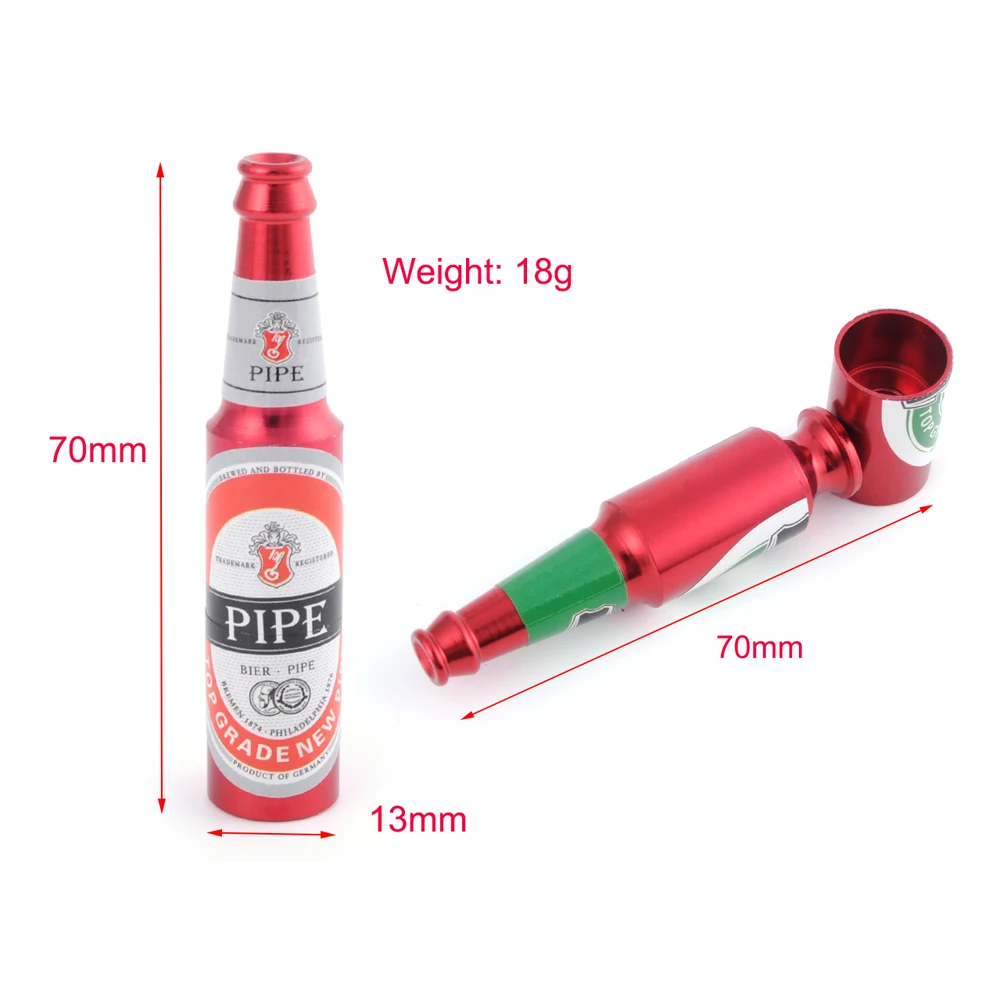 Металлические курительные мини трубки для пива креативная курительная трубка