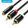 Vention RCA Cable 3.5mm Jack Female to 2 RCA Male Audio Cable 1m 2m Adaptor Cable for iPhone Home Theater DVD VCD MP3 Aux Cable ► Photo 1/6