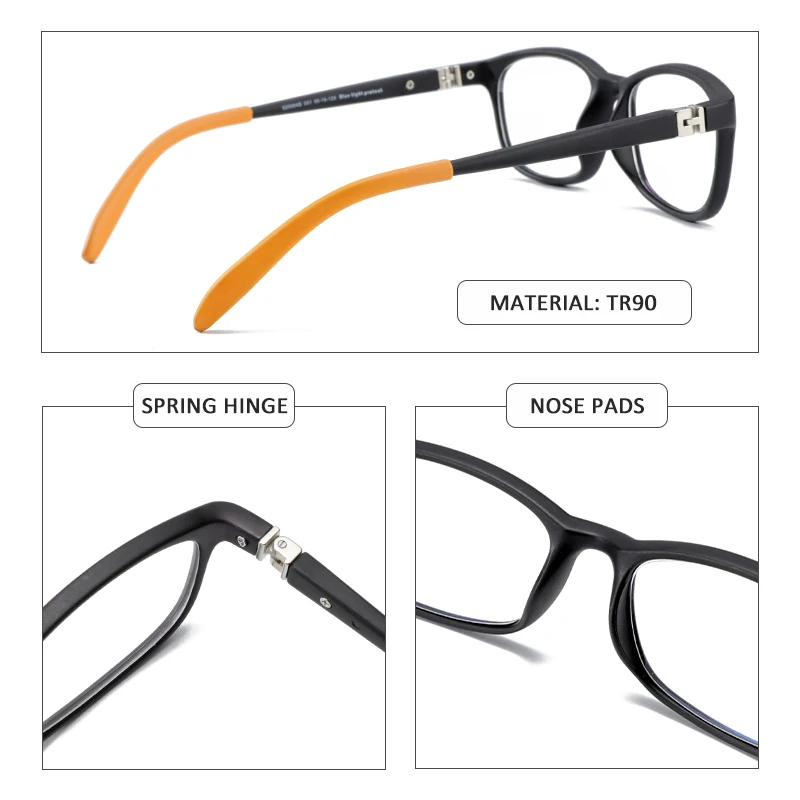 ZENOTTIC Kids Blue Light Blocking Glasses TR Computer Eyewear with Rope Anti-Blurry Eyestrain Cut Uv400 Anti-Glare Lens Children
