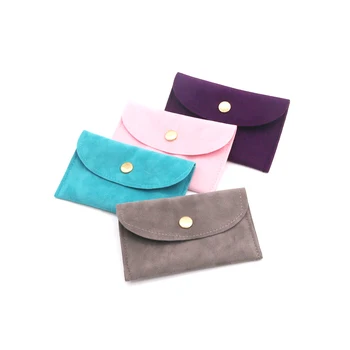 

2pcs/lot Small Folded Velvet Bags 9.5x6cm Favor Earrings Jewelry Packaging Bags Nice Charms Jewellry Protected Storage Bag