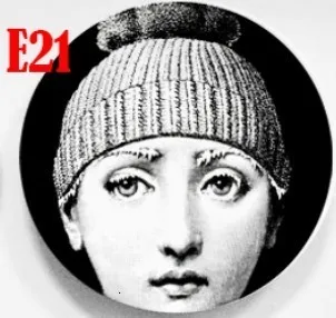 U Отель/бар/домашний декор Простая Современная тарелка Fornasetti тарелки настенные подвесные тарелки декоративные ремесленные тарелки тарелка фоновая тарелка - Цвет: U
