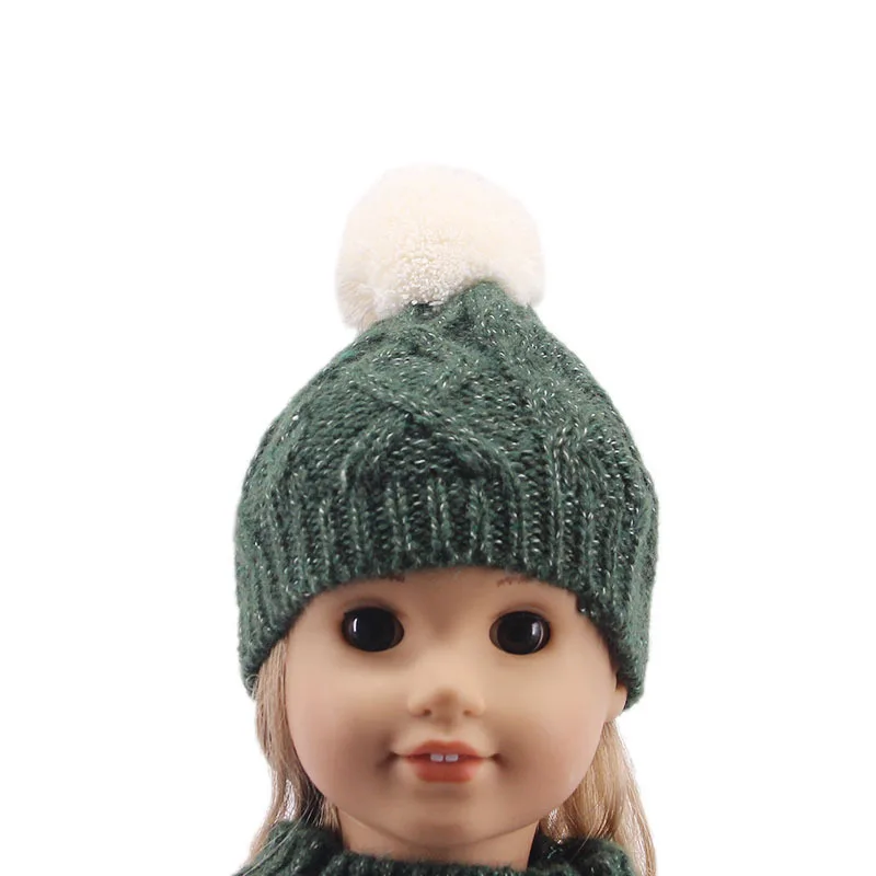 Sweater + Beanie + Jeans Outfits Clothes Set for 18" (46cm) Logan Boy Dolls American Girl Doll Accessories Birthday Gift Toys