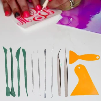 

12pcs set DIY Scrapbooking material Stickers Craft Weeding Tools for Vinyl Silhouettes, Cameos, Lettering Sticker make tools