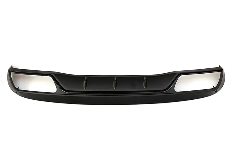 W205 диффузор+ выхлопные наконечники подходят для Benz W205 4 двери PP задний бампер диффузор для губ 4-выход выхлопной трубы C180 C200 C250 C300 15