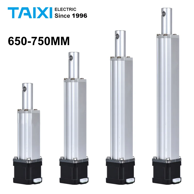 

650mm 700mm 750mm Electric Stepper Motor Type Electric Actuator With 1 5 1 20 30 40 50 60 70 80mm/s Speed Automatic Adjustment