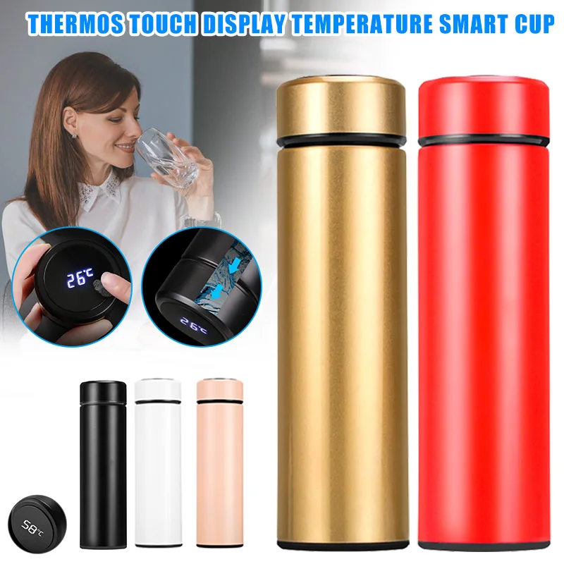

Hot Smart Temperature Travel Mug Tea Coffee Vacuum Insulated Thermal Water Cup MVI-ing