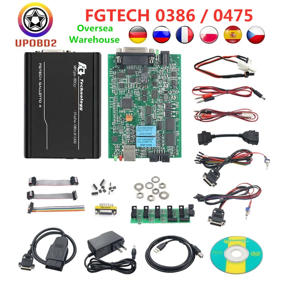 Fgtech Galletto 4 Master V54 0475 полный чип ECU чип тюнинг Fg tech V54 Fgtech 0475 0386 ECU программист многоязычный