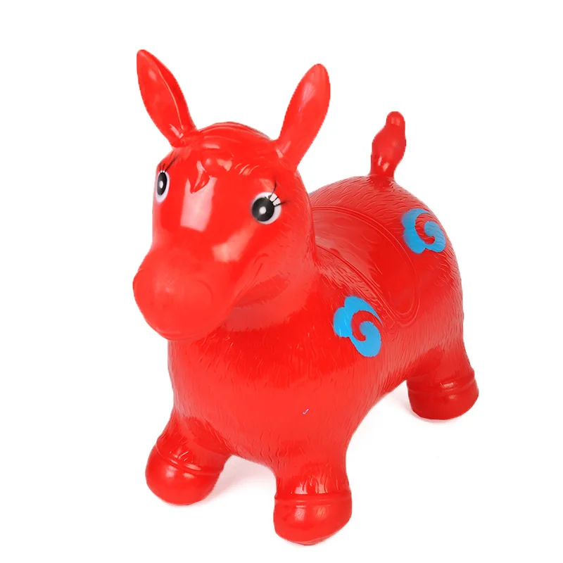

Production Manufacturers Children Thick Cartoon Jumping Horse Cattle Deer Inflatable Sports Toy Wholesale Support a Generation o