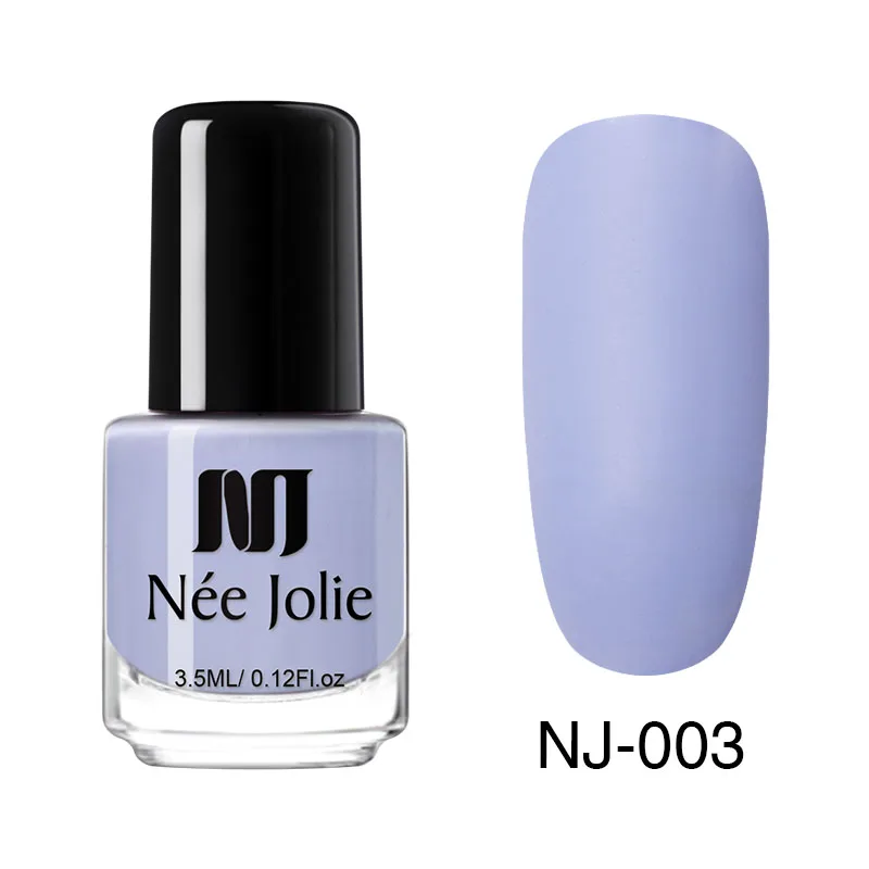 3.5ml Matte 03 Лак для ногтей NEE JOLIE, кофейный, серый, красный, серия Nail Varnich, чистый цвет, лак для ногтей, лак, украшение, 3,5 мл - Цвет: 3.5ml Matte 03