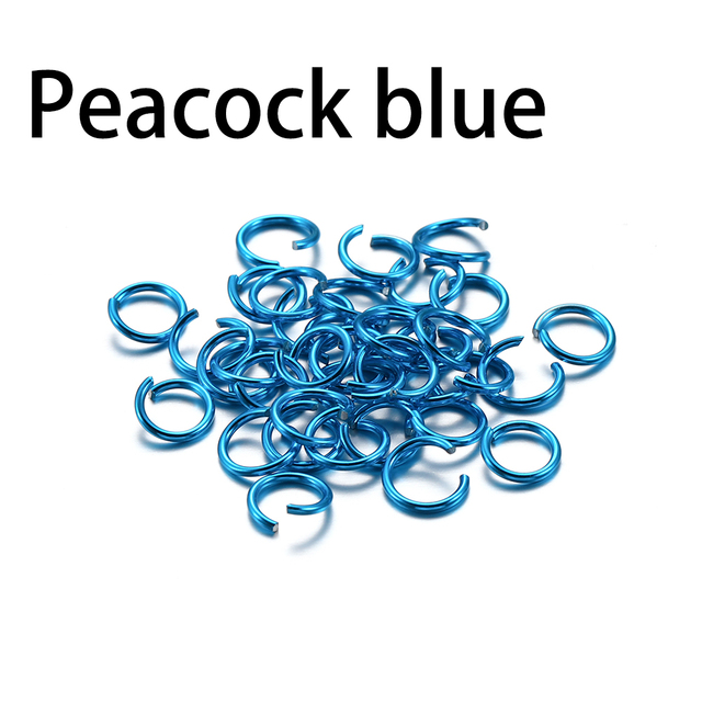 6 8 10 mm Aluminum Soft Open Jump Ring Split Rings Connectors For DIY Jewelry Making Findings Supplies Accessories
