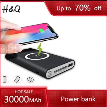

Wireless Charger Power Bank 30000mAh For smart phone Fast Charger Portable Powerbank Mobile Phone Charger For iphone Samsung
