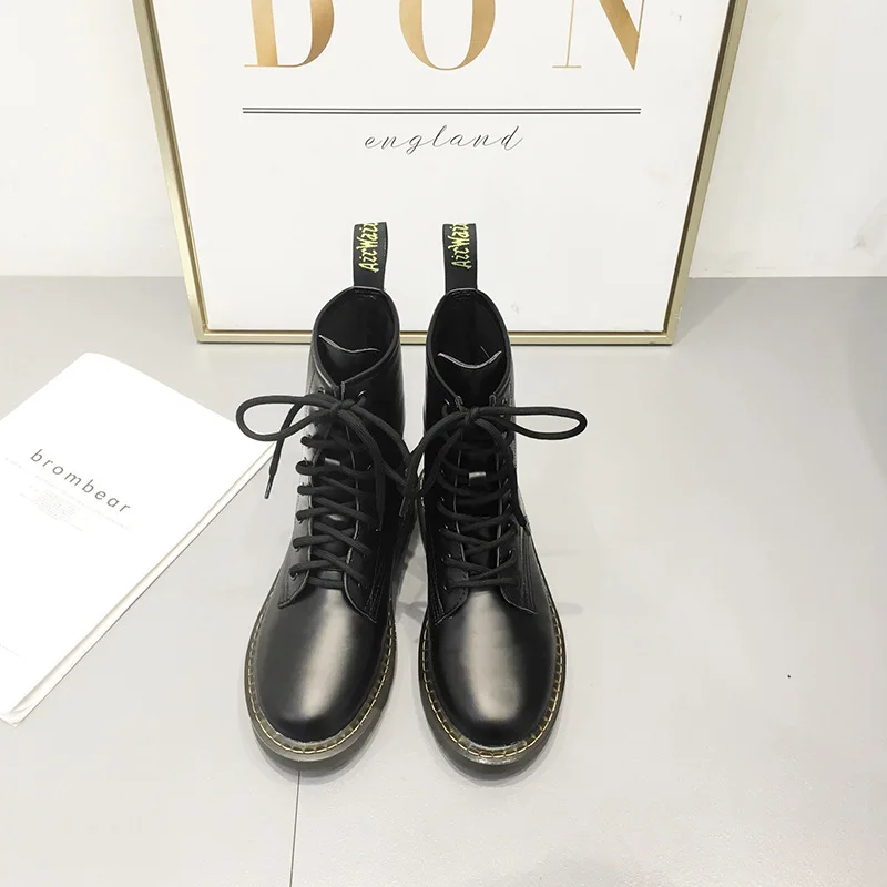 

Handsome Martin Boots Women's 2019 New Style Lace-up British-Style Short Boots 8003-2