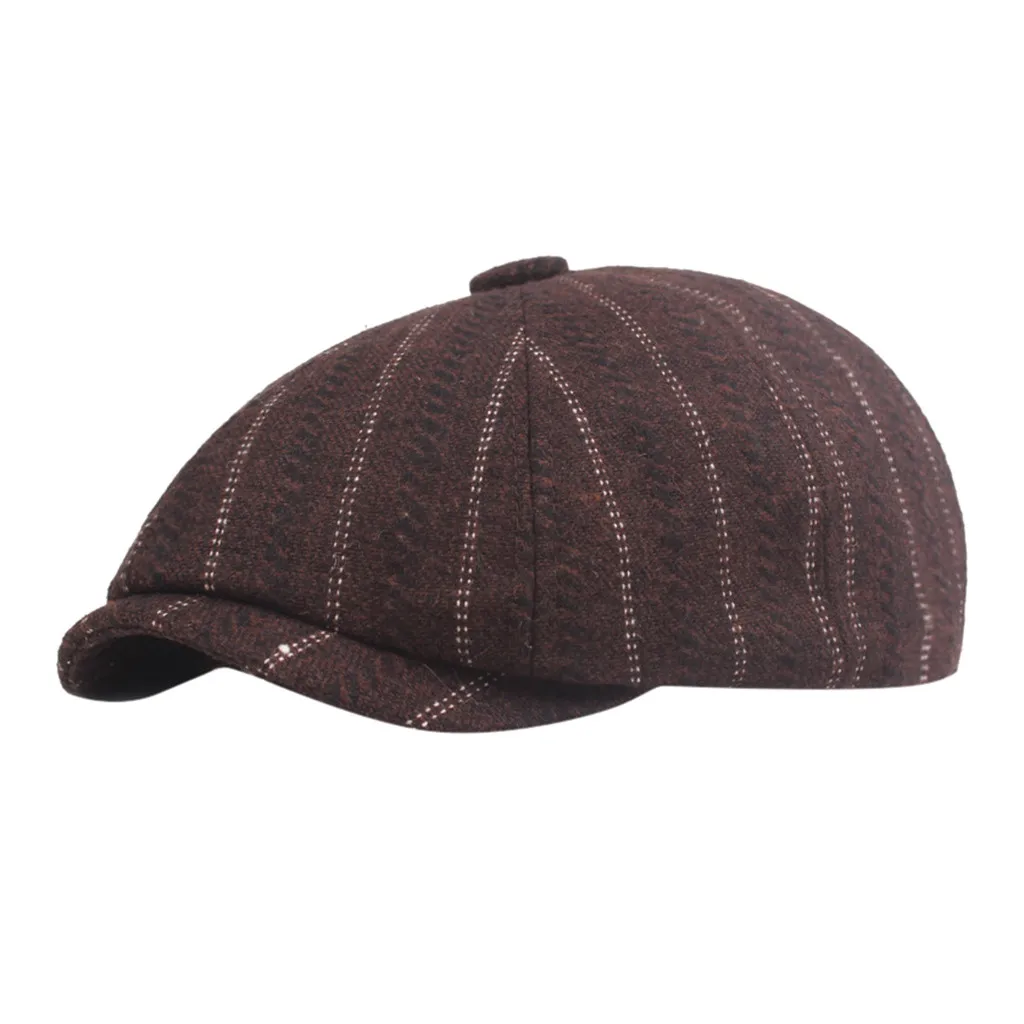Мужская и Женская Классическая модная шапка Baker, шапка для мальчика, кепка Newsboy, плоская кепка для вождения, береты, кепка, шапка для женщин и мужчин, шапка кепка - Цвет: Coffee