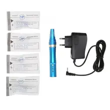Ручка для татуажа 100-240 В полуперманентный набор для макияжа ручка для татуажа с картриджем иглы ЕС вилка Перманентный макияж машина