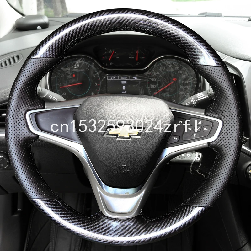 

Для Шевроле Орландо equinox Malibu XL Сделай Сам сшитый вручную чехол рулевого колеса автомобиля углеродное волокно кожа интерьер