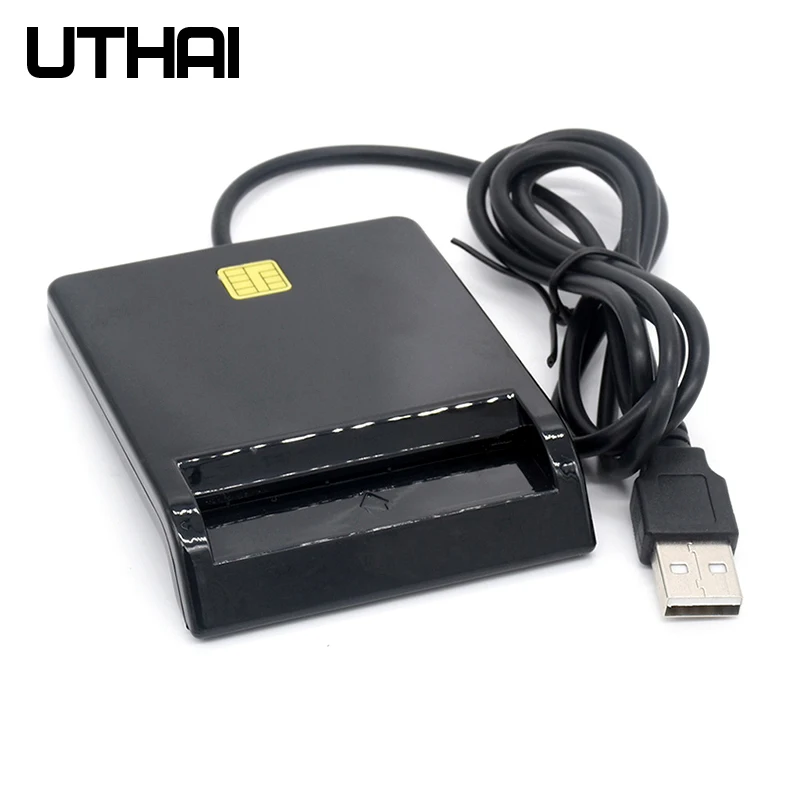 UTHAI-Leitor de cartão inteligente para cartão bancário, SIM USB, IC, ID, EMV, SD, TF, MMC, USB-CCID, ISO 7816, Windows 7, 8, 10, Linux OS, X02