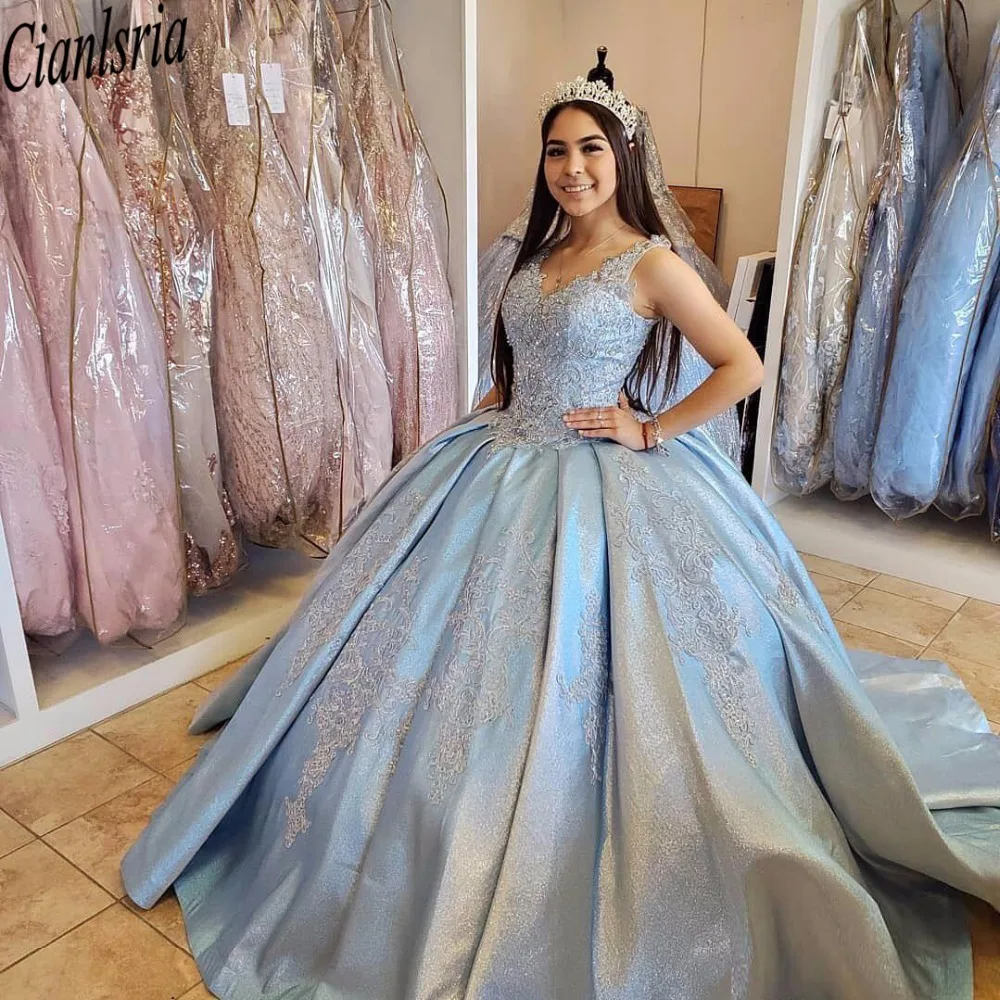 lace-beaded-vintage-sexy-quinceanera-prom-dresses-v-neck-ball-gown-satin-evening-party-sweet-16-dress (2)