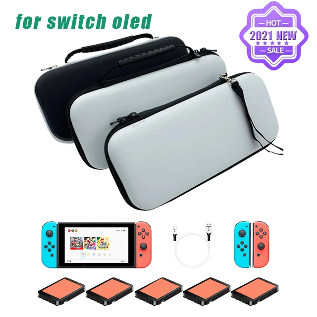 Acheter Nouvelle mallette de transport EVA pour Nintendo Switch OLED, étui  de protection, sac de rangement, housse pour Console OLED, pochette  Portable de voyage