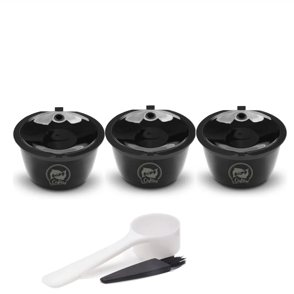 3pcs Black ICafilas Crema Кофе фильтр для Dolce Gusto Refillable 3rd поколения Dolci Gusto многоразового пользования Кофе капсулы корзины - Цвет: 3pcs Black