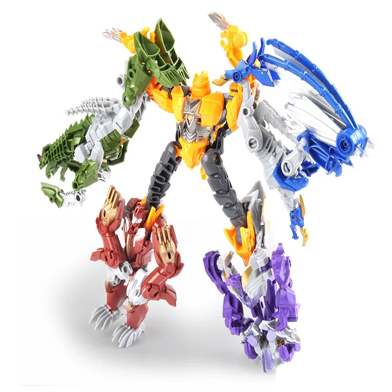 

New Style Transformation Fit Robot Creative Five in One Ares Alliance DIY Transformation Robot Models Toy