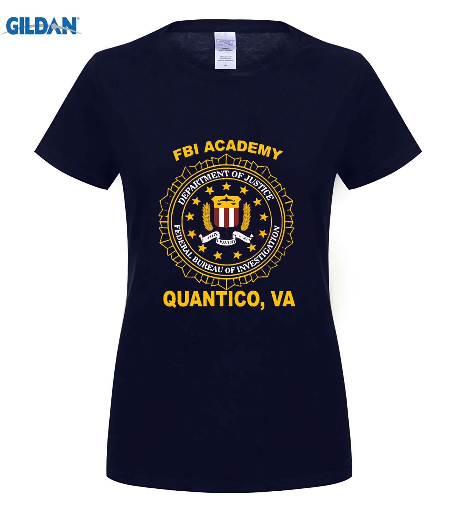 Футболка, модные мужские классические топы, футболки, новинка, Academy Quantico Va Police Us beads, мужские футболки для мужчин - Цвет: women navy