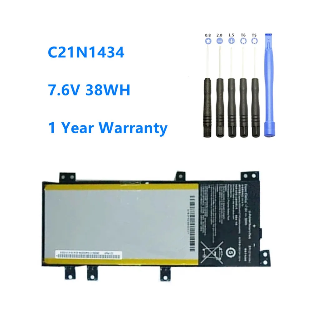 Laptop Battery C21N1434 for ASUS Z450 Z450LA Z450LA-WX006T for ASUS Z450 Z450LA Z450LA-WX006T Battery C21N1434 7.6V 38WH