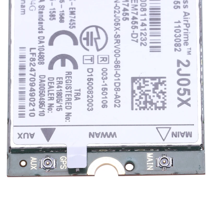 WIRCARD EM7455 DW5811E PN внутренней катушкой, 8J6X0 FDD/аппарат, который не привязан к оператору сотовой связи LTE CAT6 модуль 4G 4G сим-карту для E7270 E7470 E7370 E5570 E5470 точность 7720 7520 352