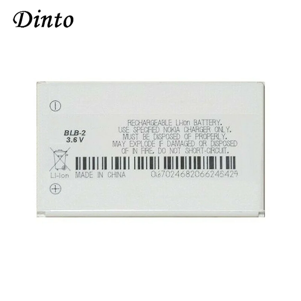 Оригинальный телефон Dinto BLB2 800 мАч сменные батареи для Nokia 8910 5210 6500 3610 8270 8910i 7650 6590i