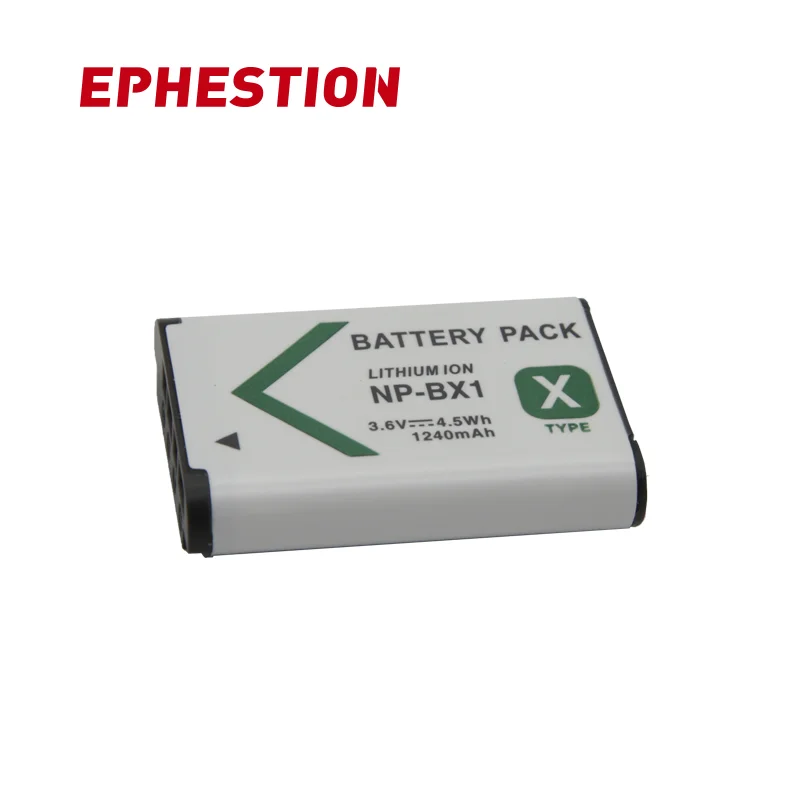

EPHESTION NP-BX1 NP BX1 Battery For Sony DSC-WX350 HX60 HX400 H400 HX50 RX100M3 RX1R RX100M2 HX300 RX100 RX1 PJ410 X405 PJ240E
