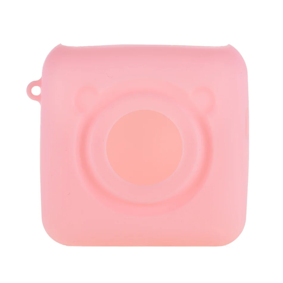 PeriPage A6 Термальность принтер силиконовый чехол с ремешком Анти-пыль анти-шок Анти-Царапины защитный противоударный чехол - Цвет: Розовый