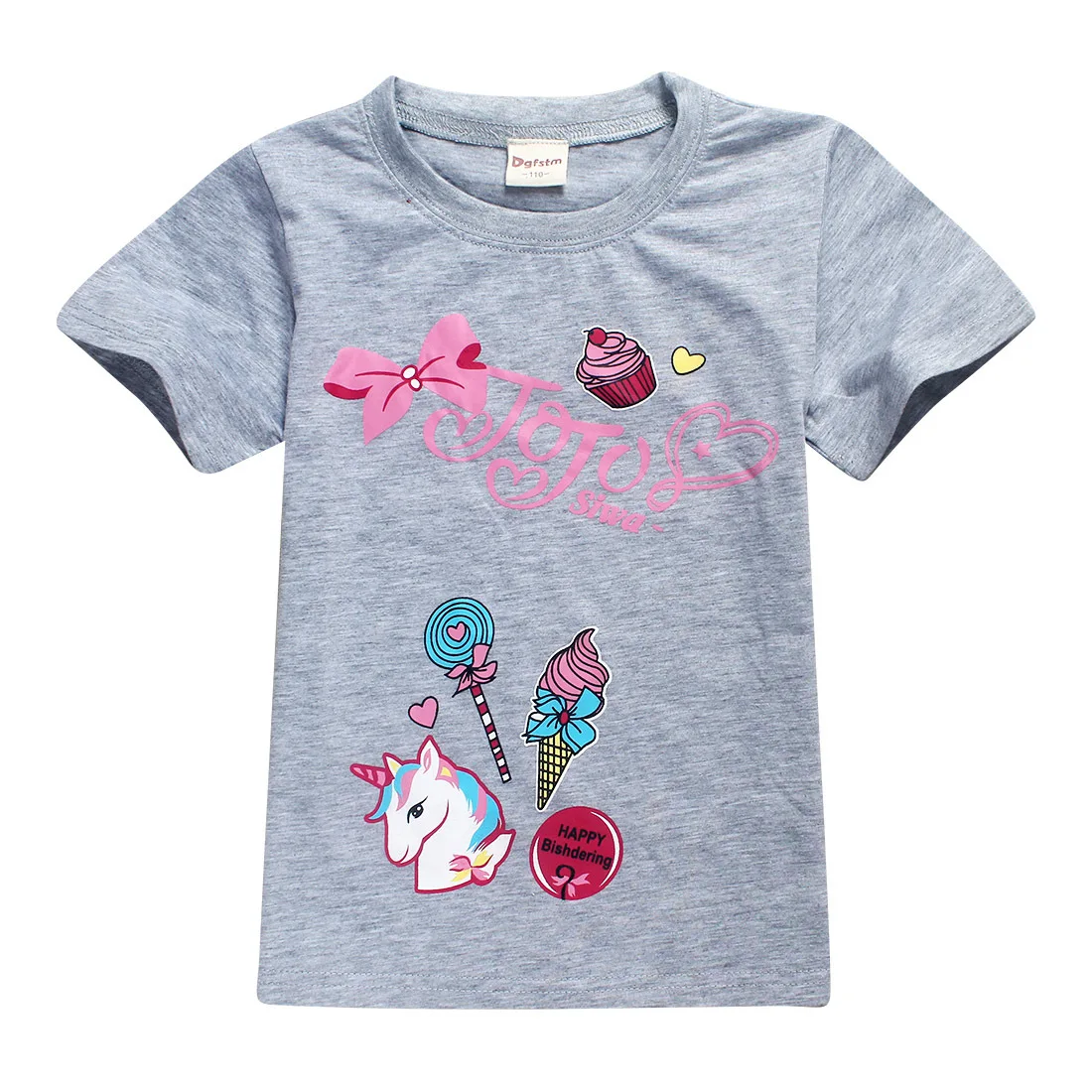 Пижамы для детей, пижамы для девочек летний комплект детской одежды с надписью «unicorns пижамы Jojo Siwa пижамы Пижама с единорогом пижамы с животными От 4 до 12 лет