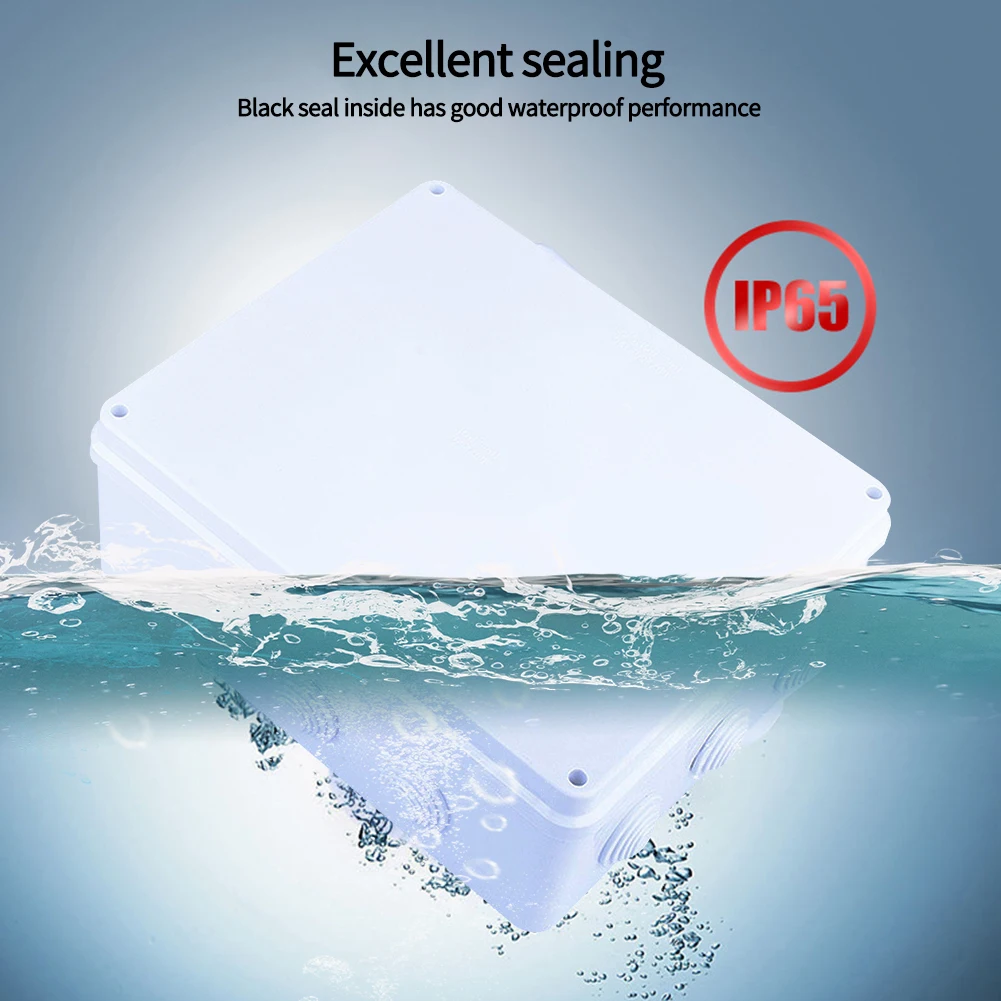 

With Plug Connection Practical Durable Terminal ABS Outdoor Dustproof Junction Box Protection For Electric Cable IP55 Waterproof