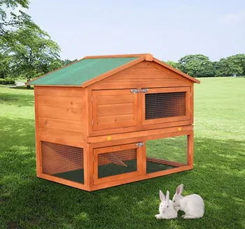 

【USA Warehouse】48" Backyard Wooden Rabbit Hutch