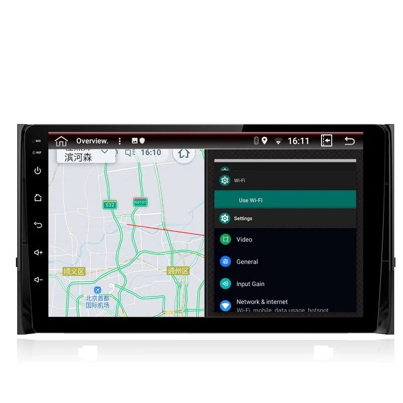 10,1 дюймов Восьмиядерный Android 8,1 Автомобильный gps навигатор для Skoda Kodiaq- wifi Bluetooth зеркальная связь с разделенным экраном