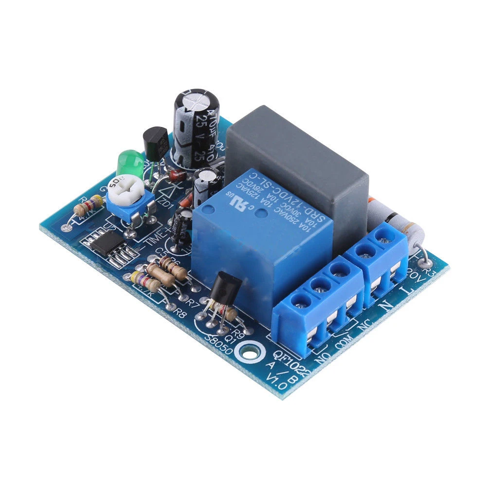 Timer Relay Module Digikey AC 220V Timer Relay Delay Switch Input/Output Delay Off Switch Module ...