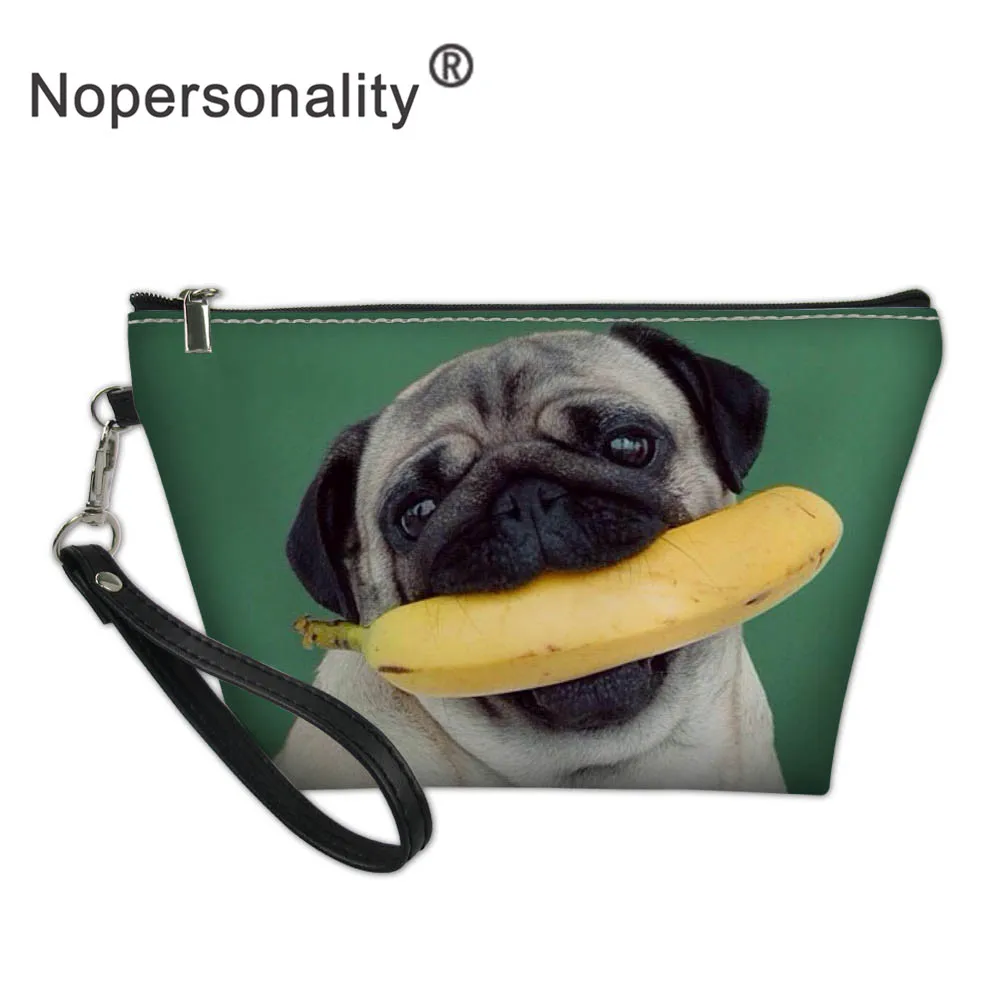 Nopersonality милый мопс, Женская многофункциональная дорожная портативная косметичка, чехол для макияжа, косметичка, органайзер для туалетных принадлежностей, для хранения, черный - Цвет: L2154Z8