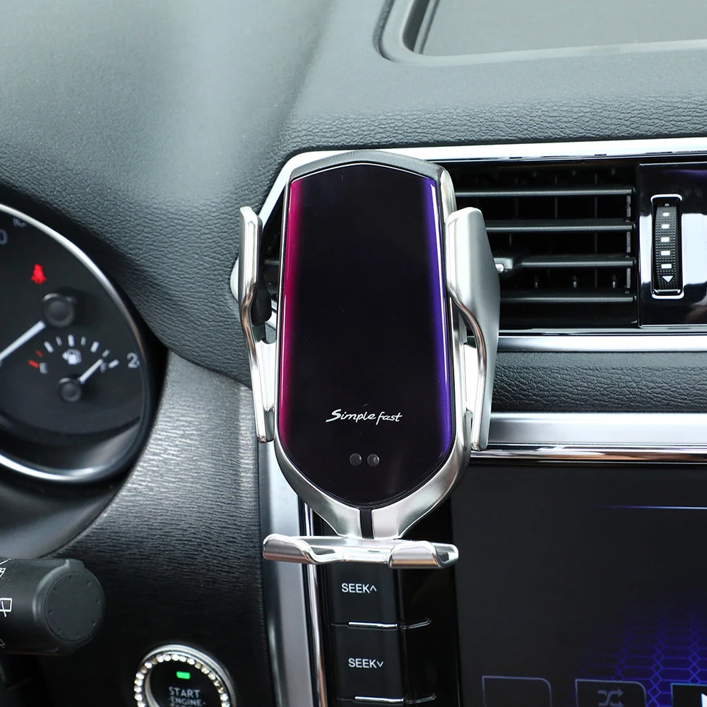 Автомобильное беспроводное зарядное устройство R1 автоматическое зажимное 10 Вт LG инфракрасное Индукционное Qi Беспроводное зарядное устройство Автомобильный держатель для телефона для iPhone Xs huawei