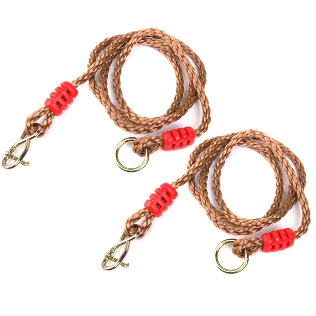 1 Pairs Adjustable Swing Rope Extension Long for Swing Set, Tree Swing, Hammock Chair and Camping, 180CM 2
