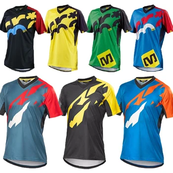 

Summer MAVIC short sleeve Mountain Bike Motocross Jersey BMX DH MTB Bicycle T-Shirt Clothes Sportswear Downhill Jersey