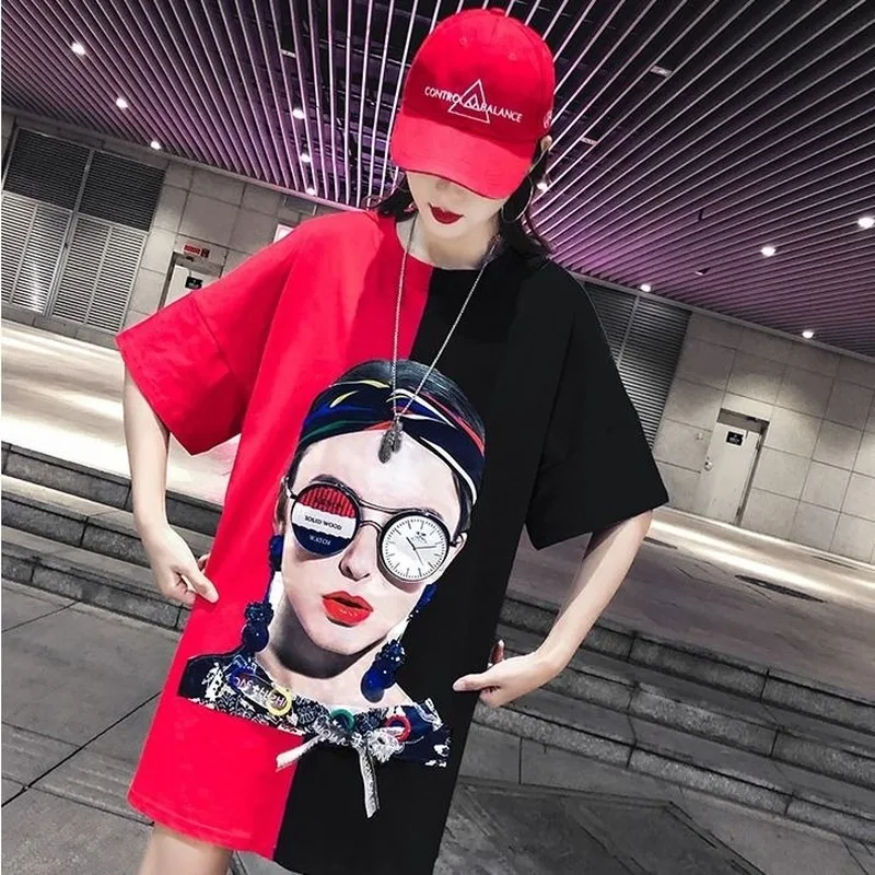 Футболка большого размера базовая графическая женская футболка эстетического