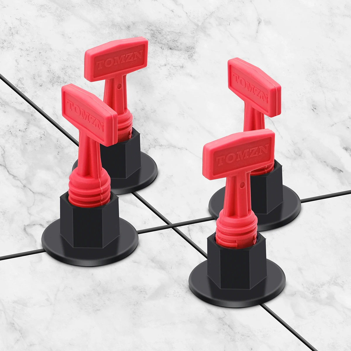 50pcs/set Reusable Tile Leveling System Adjustable Locator Plier Level Wedges Anti-Lippage Tile Leveling Alignment Wedges Spacer