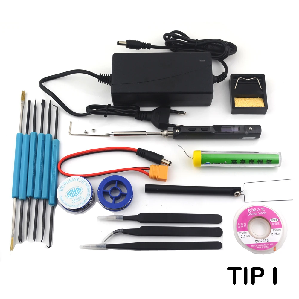 TS100 Mini Portable Smart Programmable Electric Soldering Iron Digital LCD Display Original Replacement Tip High Frequency+GIFT hot stapler plastic Welding Equipment