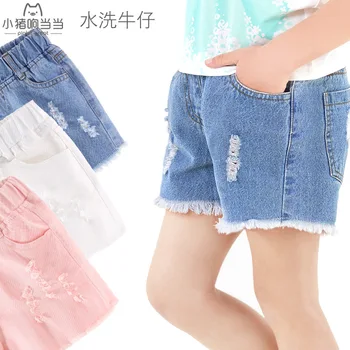 

Baby Girls Shorts Outer Wear Children's Jeans 2020 Summer New Style Summer Girl Thin Trousers Denim Short for Girls