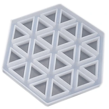 

Coaster Concrete Silicone Mould Diamond Stripe Shaped Design Diy Epoxy Resin Gypsum Crafts Cement Tray Mold B